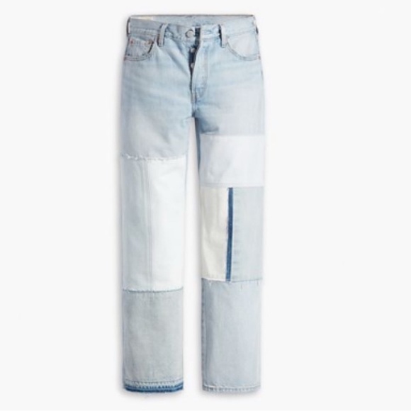 Levi’s 501 90’s Freehand Folk Patchwork Jeans Size 27 - Picture 4 of 4